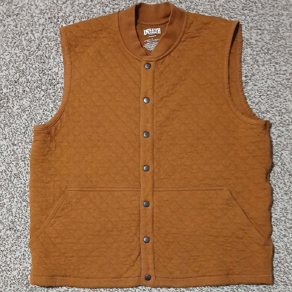 Duluth Trading Co Men's Brown Quilted Vest